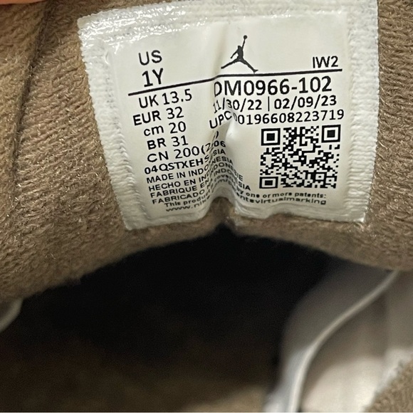 Nike Air Jordan 3 Retro Palomino Leather Sneakers High Top Shoes DM0966-102 1Y - Picture 7 of 9